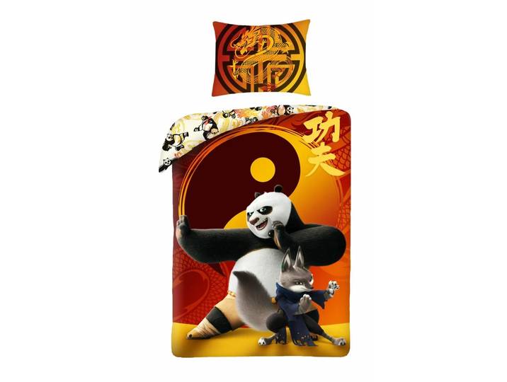 Kungfu Panda dekbedovertrek 140 x 200 cm - Katoen - 70 x 90 cm