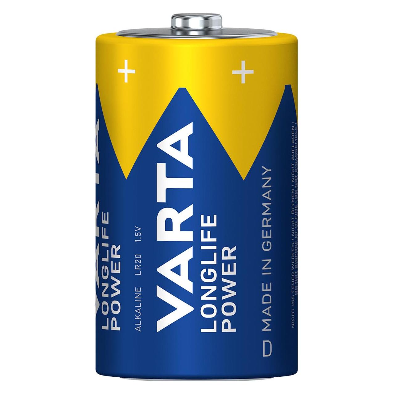 Varta UNI Standardbatterie für (2 Stk., D, 16500 mAh) (VT4920121412)