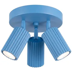 Sollux SL.2381 Deckenleuchte KARBON 3P himmelblau