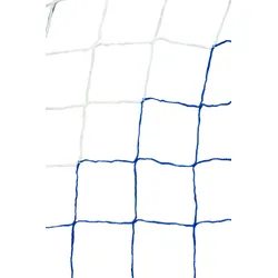 Powershot Fußballnetz - 11er Tor - Europäisch, 7,32 x 2,44 Meter - 4mm Weiß/Blau