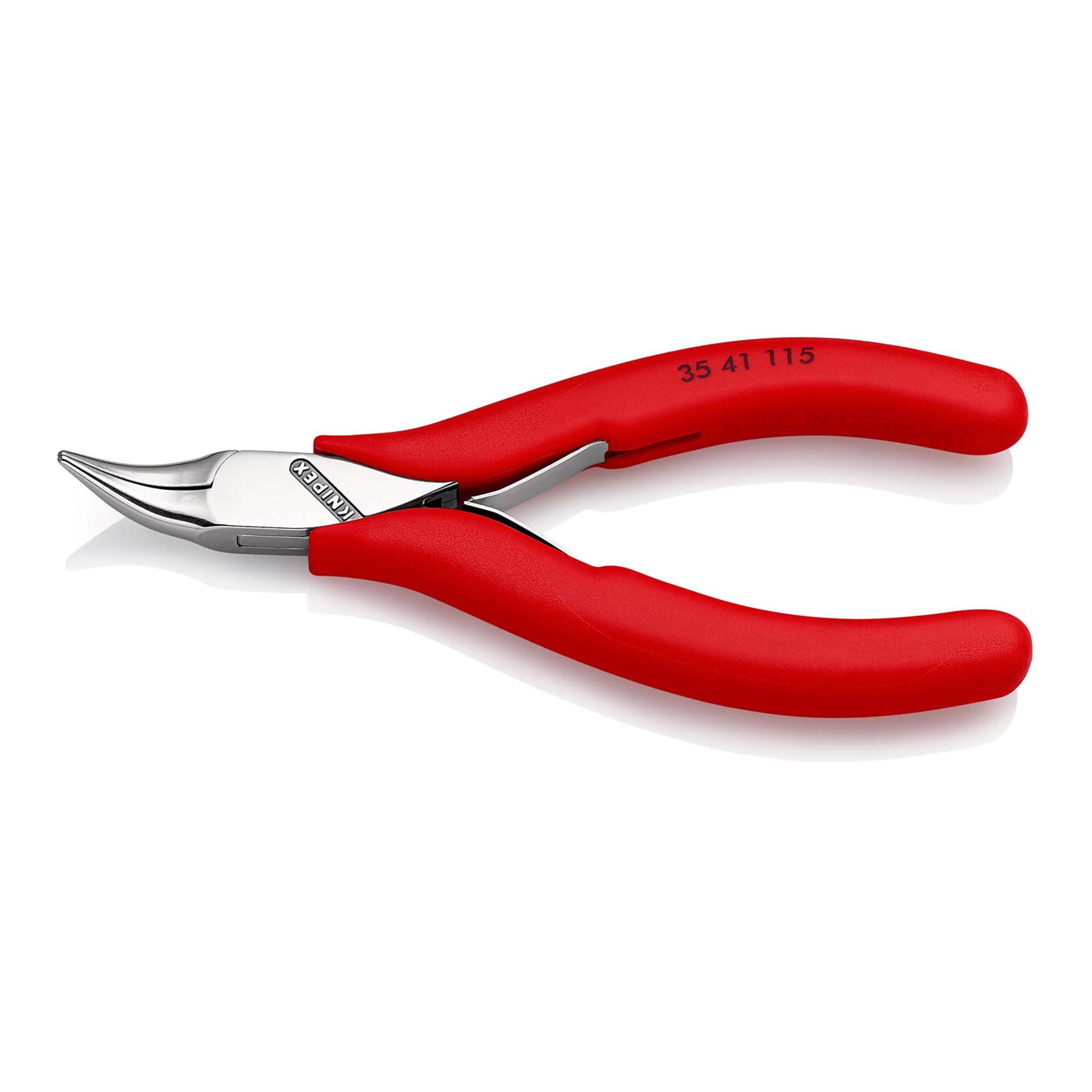 KNIPEX 35 41 115 Elektronik-Greifzange mit durchgestecktem Gelenk tauchisoliert 115 mm)
