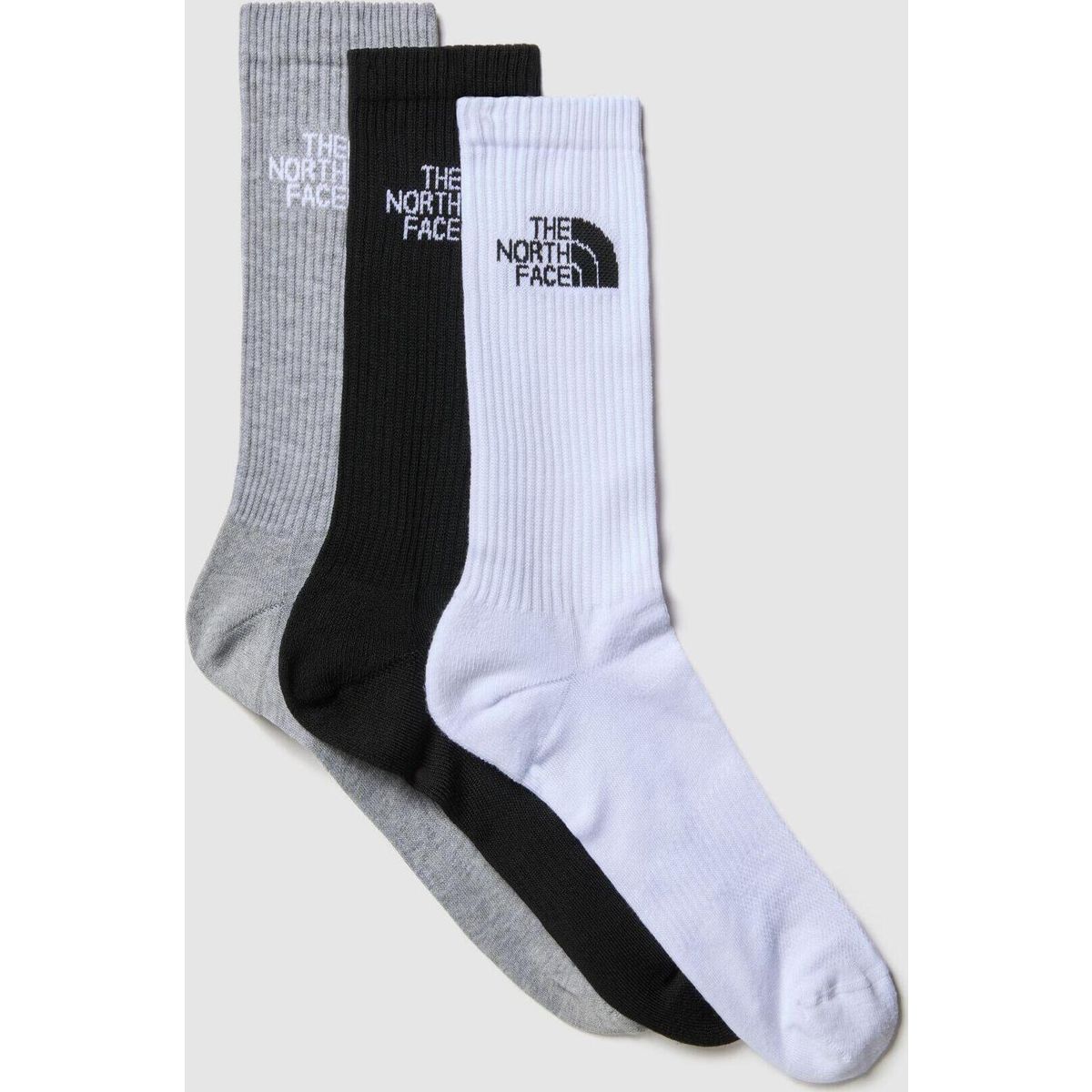 The North Face Multi Sport Cush Crew Sock 3P black assorted (3OW) L NF0A882H3OW-L