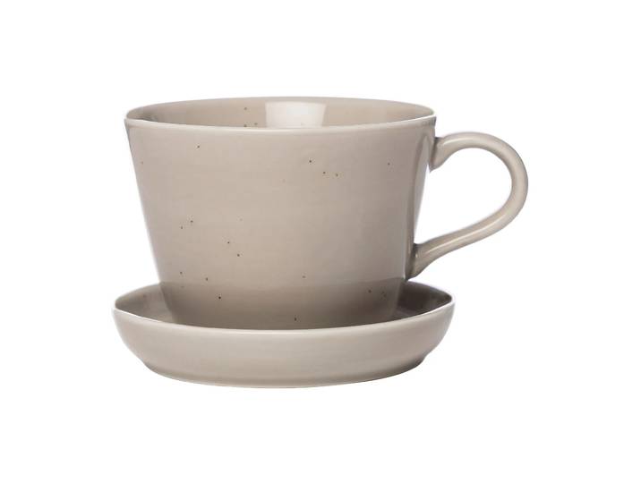 ERNST Tasse à café avec soucoupe Ernst 20 cl Sand