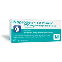 Naproxen - 1 A Pharma 250 mg bei Regelschmerzen 20 ST