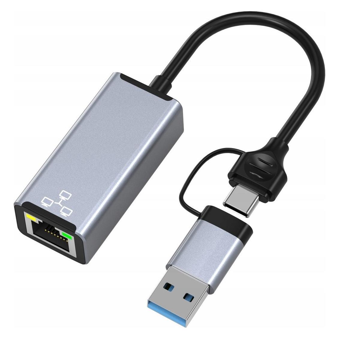 Bounn HUB USB Adapter USB/TYPE C Ethernet 1000Mbps (52244326)