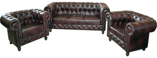 Chesterfield Designer Sofagarnituur 3+1+1 voor volwassenen
