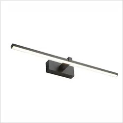 Papuq LED-Wandleuchte 8 W 800 lm, warmweiß, matt schwarz, 40 cm, ideal für Bilder und Spiegel.