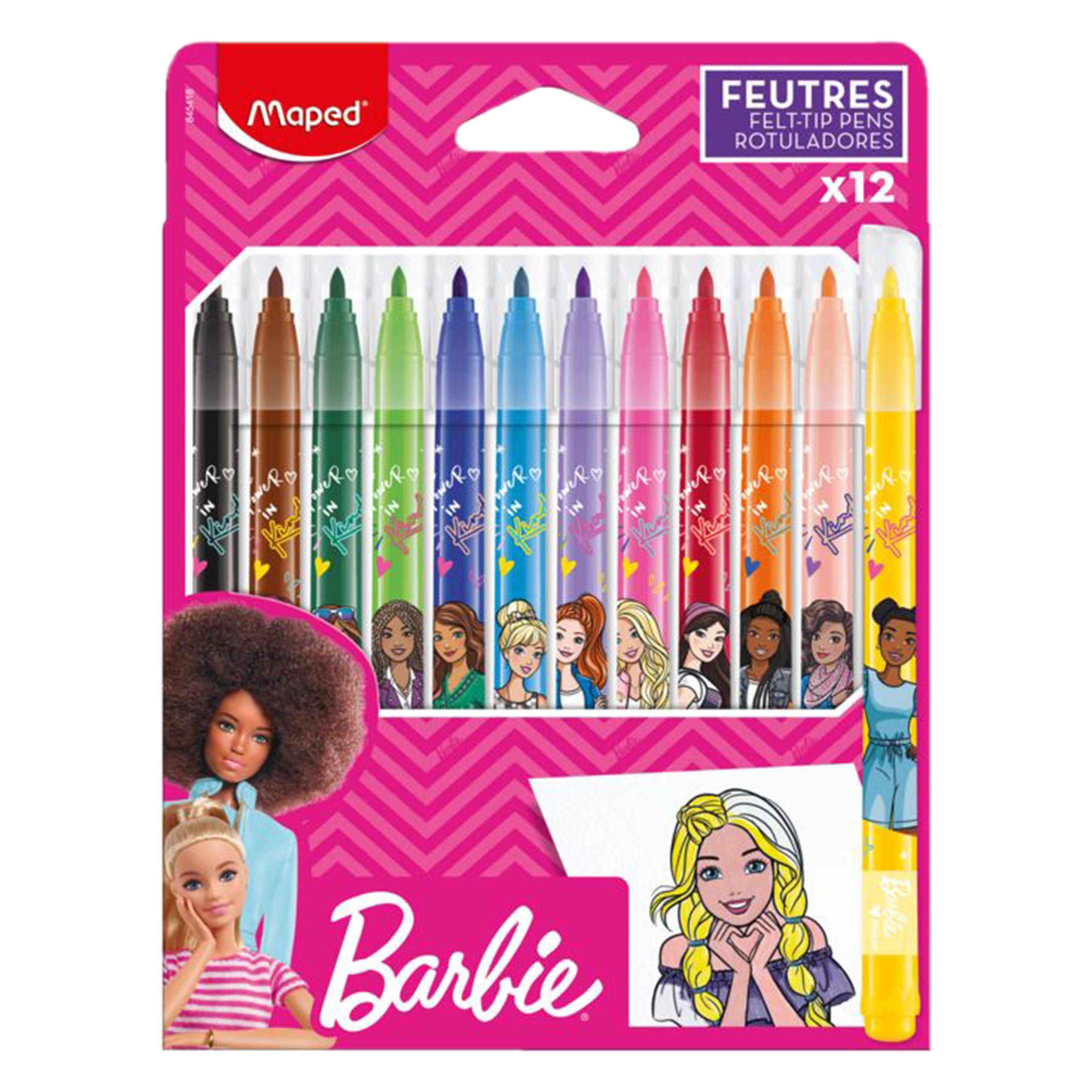 Maped Faserschreiberetui 12ST Barbie (12x) (845418)