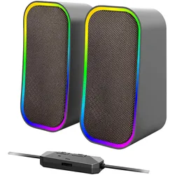 Speedlink TOKEN RGB Gaming Stereo Lautsprecher, schwarz