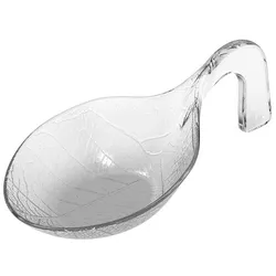 MONOUSO - Mehweg Fingerfood-Löffel aus PS Kristall "Clorofilla" 9,8cm (600 Stück)
