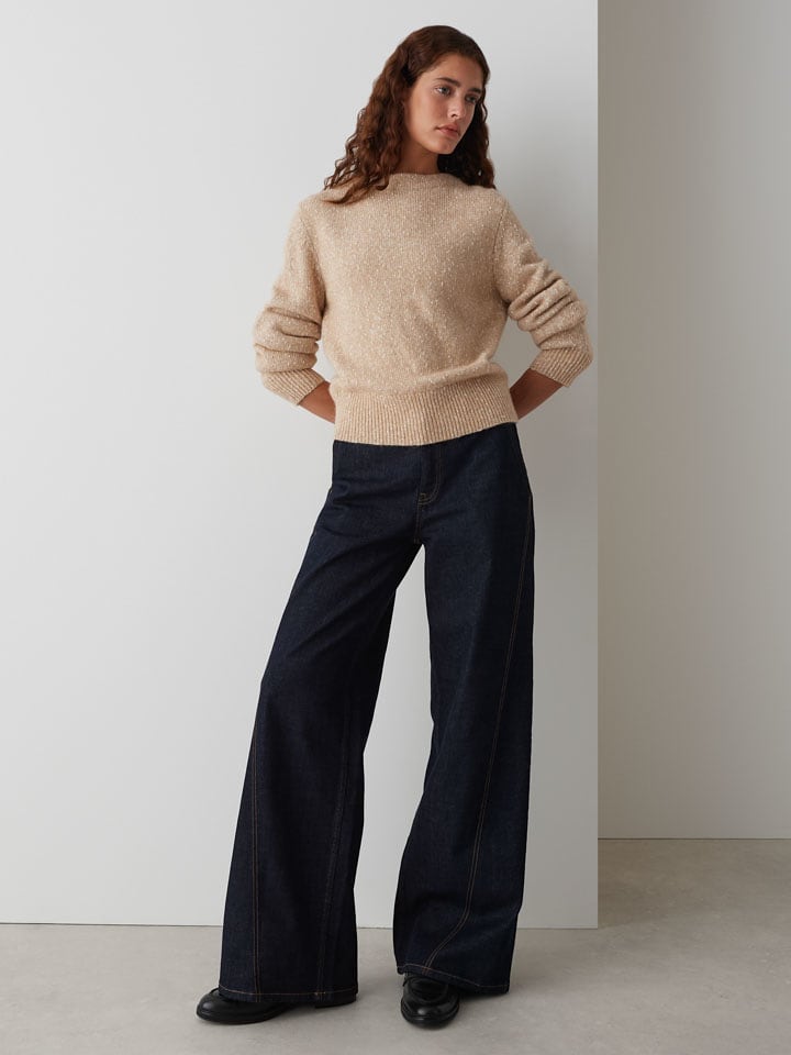 OPUS Pullover "Panep" in Beige - 40