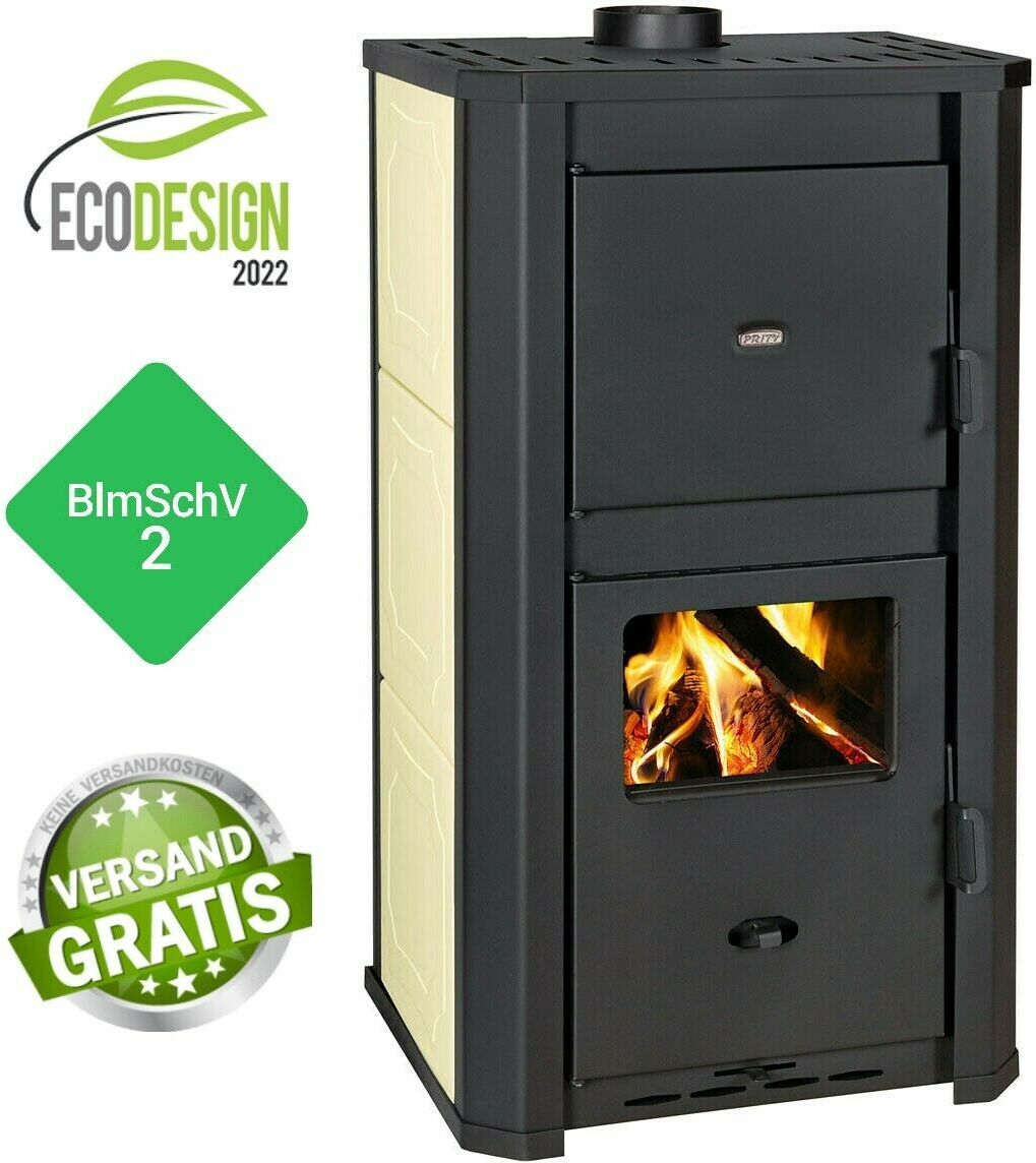 - Wasserführender Kaminofen Holzofen Prity WD W29 D 22.1+9.4 kw