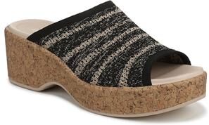 Women's Very Ready Platform Sandal by Bzees for LifeStride in Black Sand (Size 8 M)
