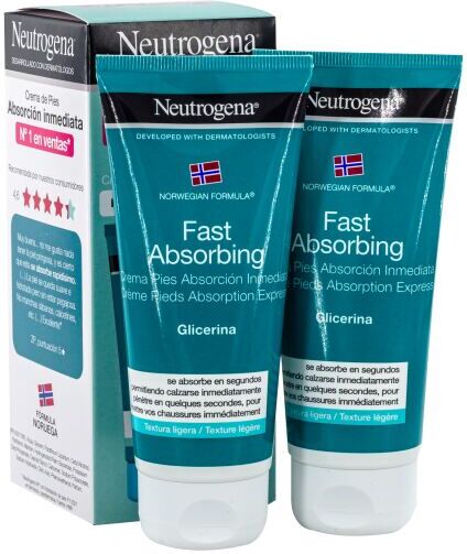 Neutrogena Fast Absorption Foot Cream 2 x 100 ml