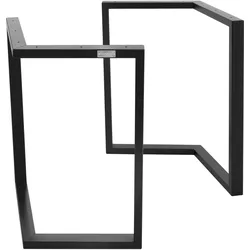TISCHBEINE 2er Set ARROW 44x72 cm Schwarz