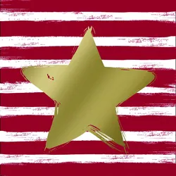 Servietten STAR & STRIPES (LB 33x33 cm) - LB 33x33 cm