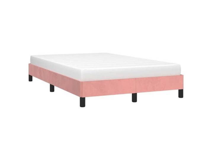 Lit Rose - BMK - Cadre de lit - sans matelas - Contemporain - rose 120x190 cm velours - Lit chambre&687731