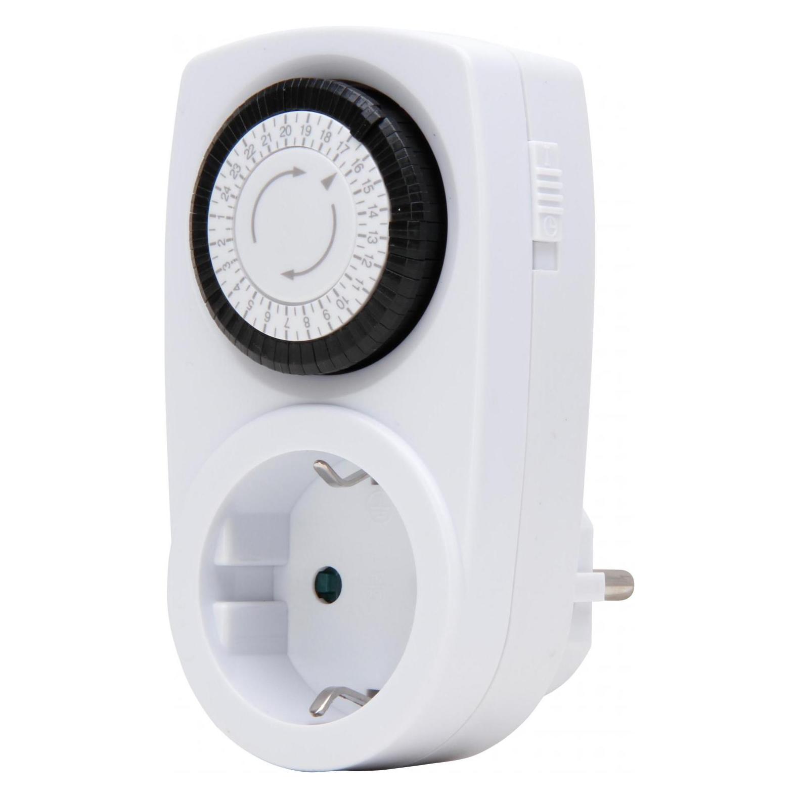 Kopp Tageszeitschaltuhr Mini, mechanisch, erhöhter Berührungssschutz, max. 3.680W, Farbe: weiss (195302071)