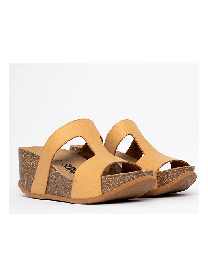 Sunbay Keilpantoletten "Marigold" in Hellbraun - 36