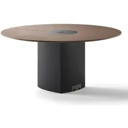 Konferenztisch Design rund 160 cm Troiss