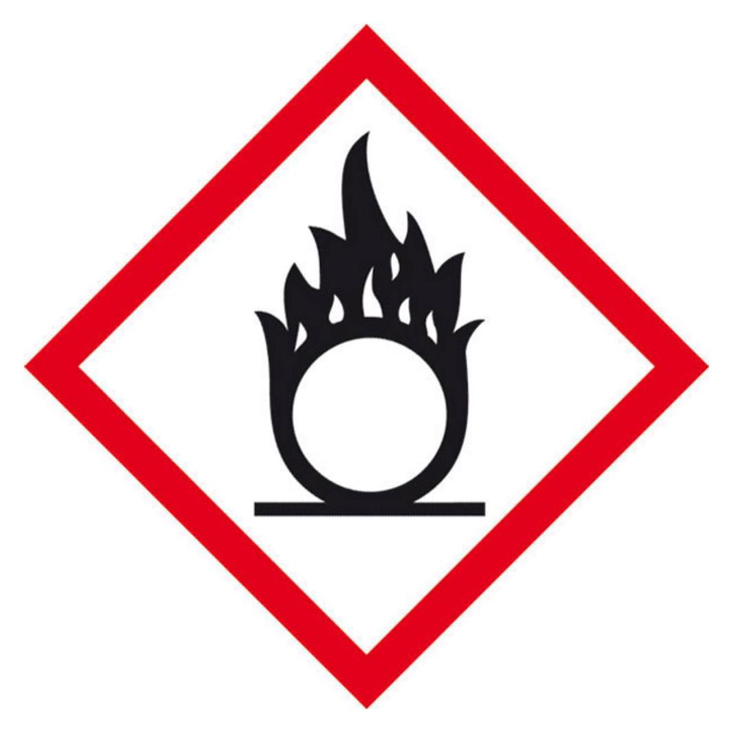 Wolk 39.B1014 GHS-Gefahrenpiktogramm 03 Flammeüber Kreis Polyester B x H (39.B1014)