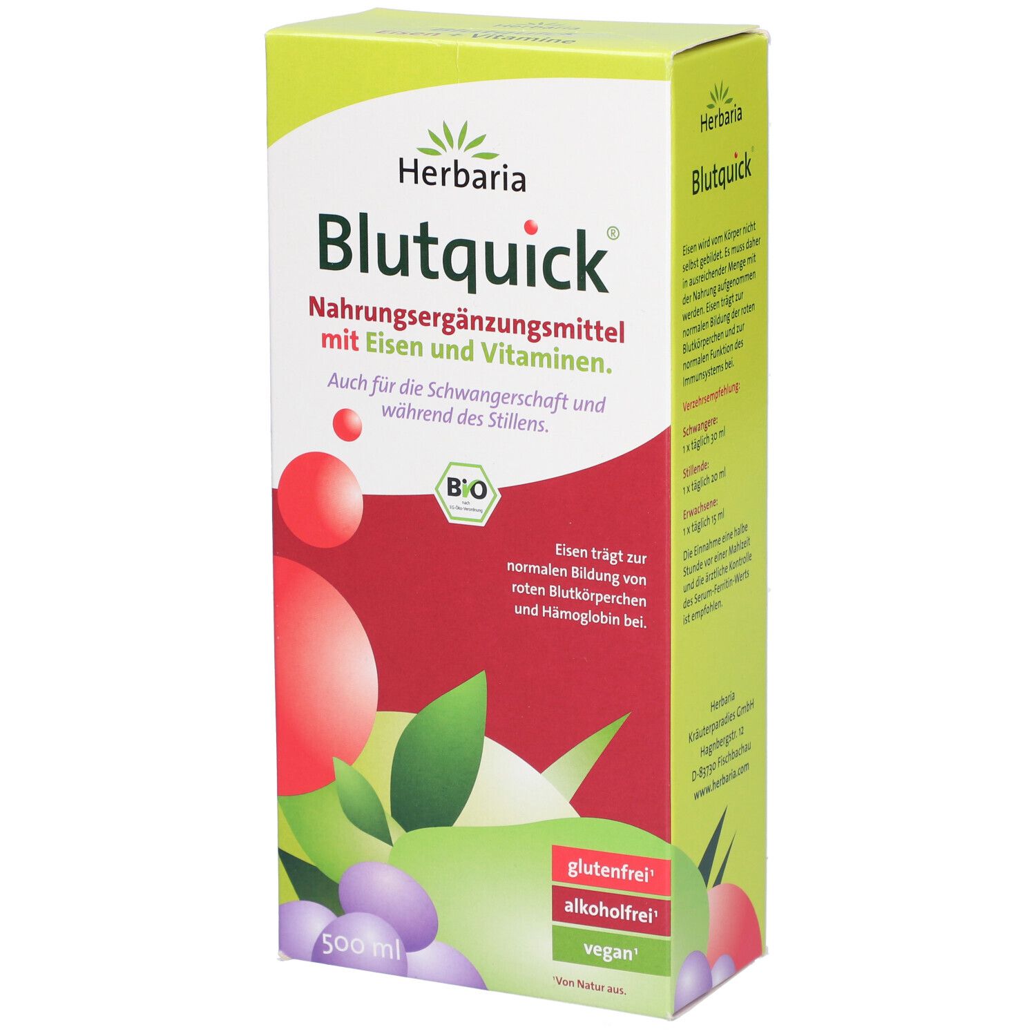 Blutquick Bio 500 ml Saft