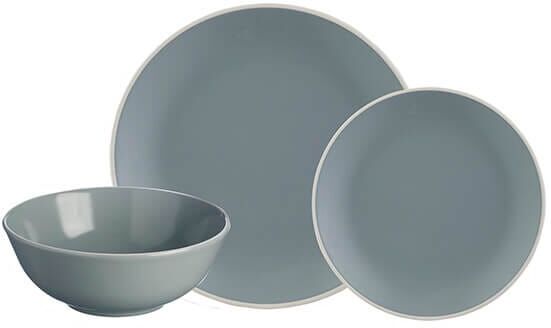 Mason Cash Classic Collection Grey 12 Piece Dinner Set