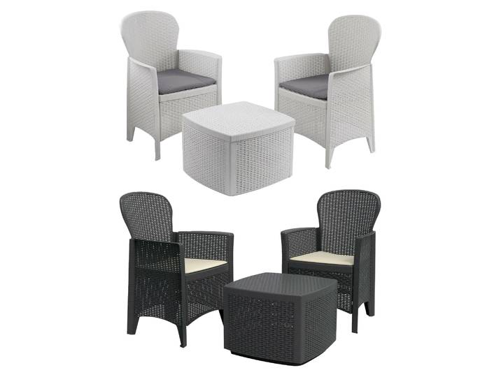 Ipae-Progarden 8009271591042 Ensemble de meubles de jardin anthracite