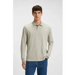 BOSS für Herren. 50527525 Interlock-Poloshirt beige (3XL), Lässig, Baumwolle, Klassisch, Langarm