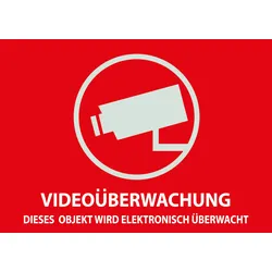 W 1321 - Warnaufkleber VIDEO