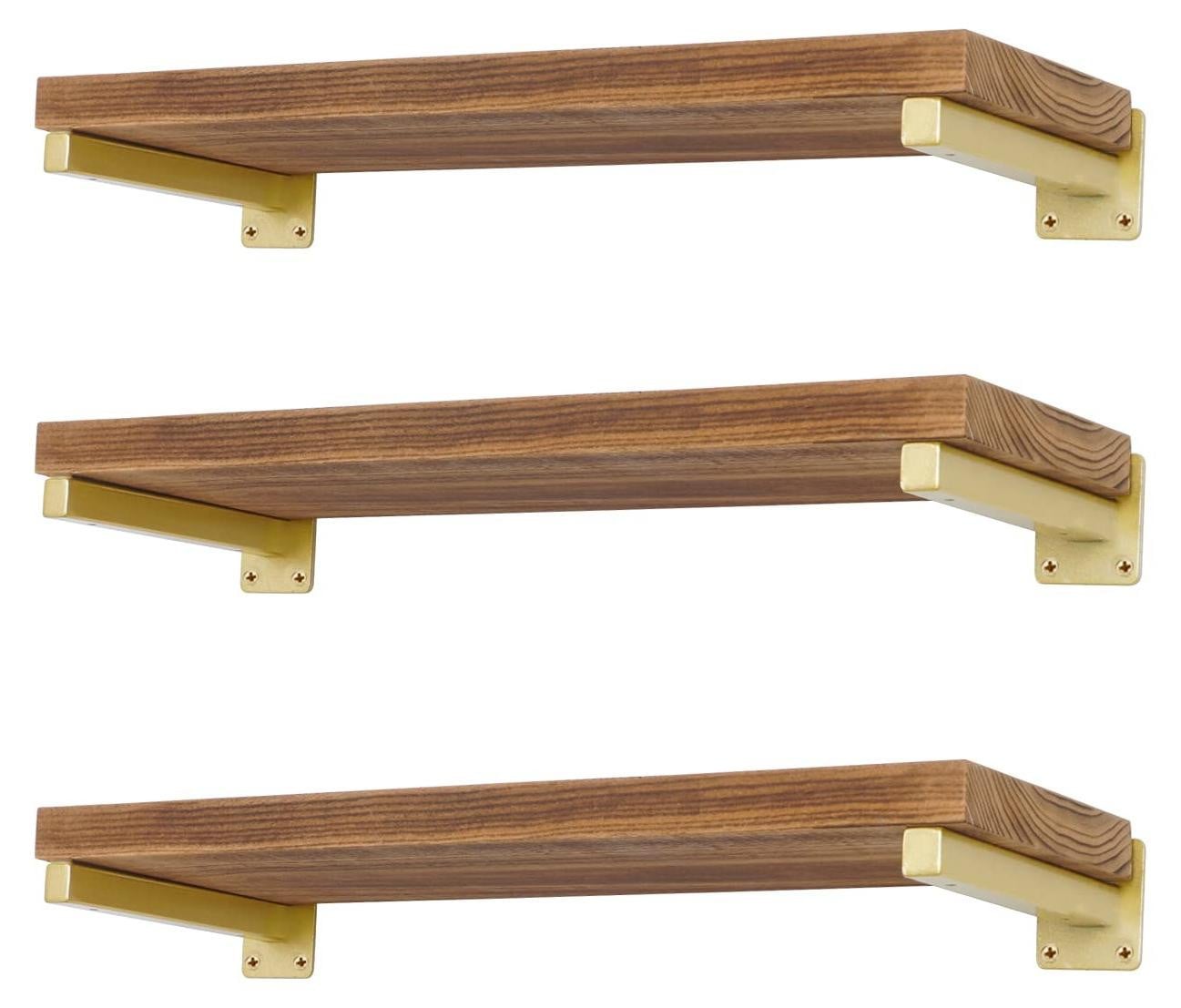 Set van 6 stabiele wandbeugels voor planken