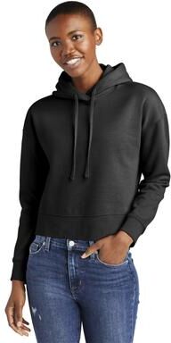 District DT6101 Women's V.I.T. Fleece Hoodie in Black size XXL