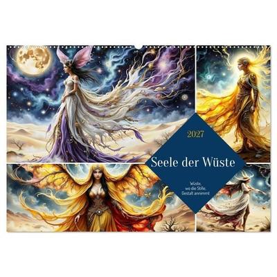 Seele der Wüste - Wüste wo die Stille Gestalt annimmt (Wandkalender 2027 DIN A2 quer), CALVENDO Monatskalender