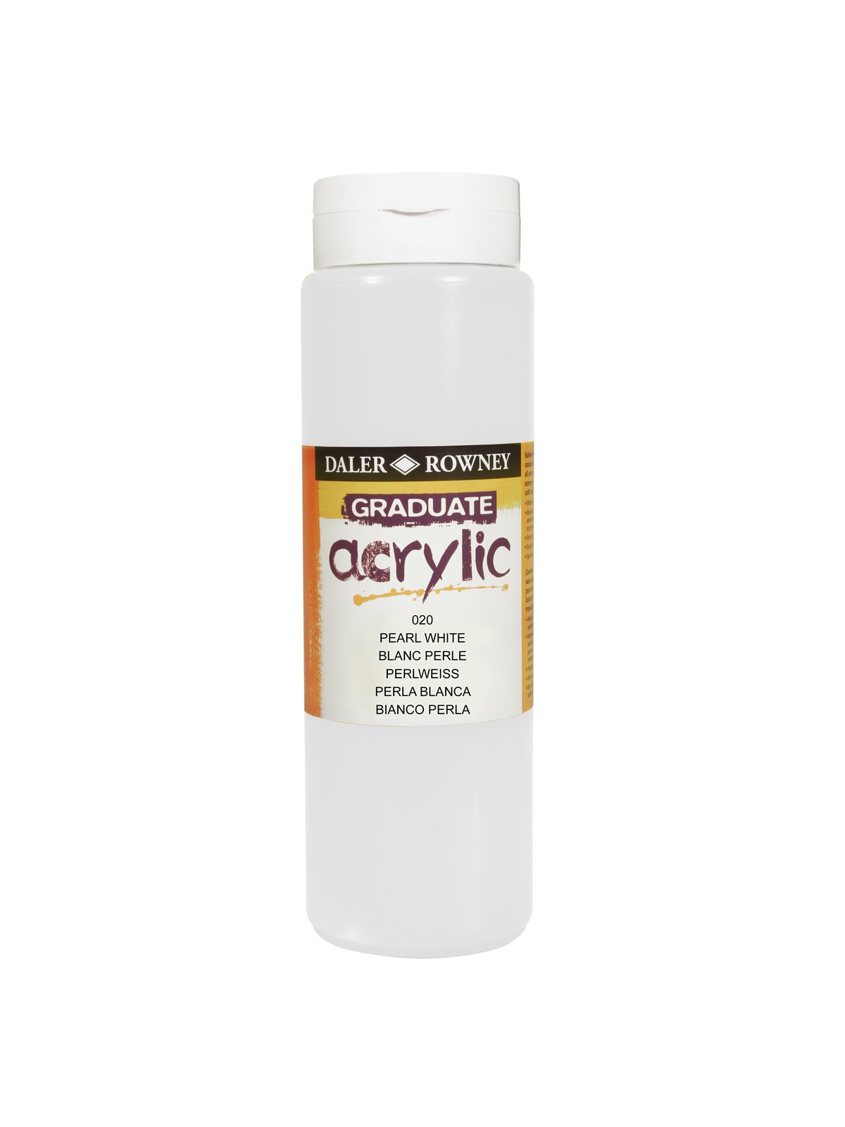 Daler-Rowney Graduate Acrylic 500 ml Pearl White