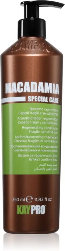 Kaypro Macadamia Regenerating Conditioner après-shampoing pour cheveux cassants et stressés 350 ml