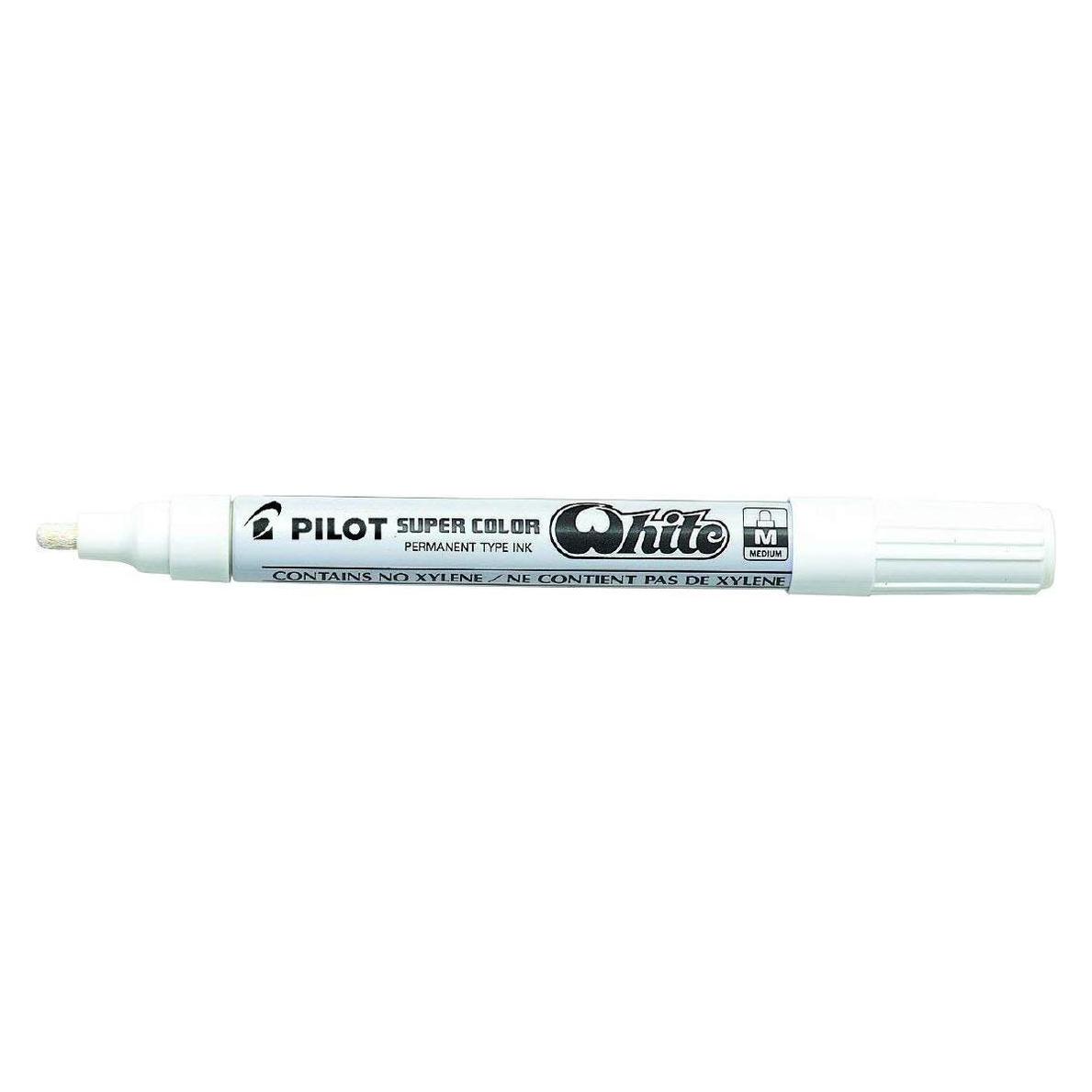 Pilot Permanent-Marker SUPER COLOR White, medium, weiá (1x) (088032)