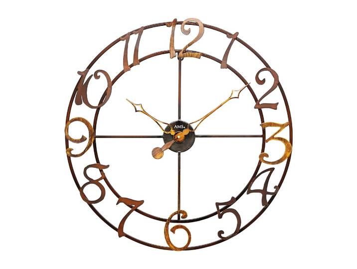 Wanduhr Gamboa Eisen, lackiert Ø 60cm Braun
