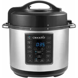 Crockpot Express Kocher CSC051X, Dampfgarer + Reiskocher, Silber