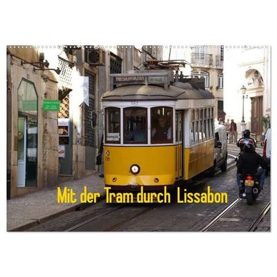 Mit der Tram durch Lissabon (Wandkalender 2027 DIN A2 quer), CALVENDO Monatskalender