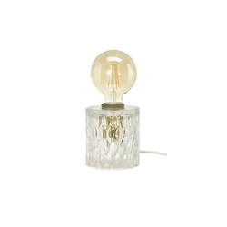 levelone Tischleuchte  1-flammig  Glas in Kristall-Optik   , transparent/klar , Maße (cm): H: 12  Ø: 11