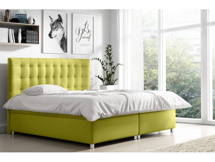 MF Design Boxspringbett Boxspringbett BELLA mit Bettkasten und Federautomatik, Vorhanden