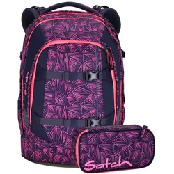 Satch Schulrucksack Set 2tlg. Pack pink bermuda - 45