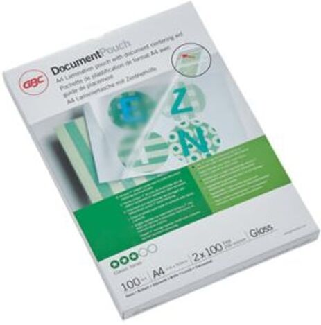 GBC Capas para plastificar A4      Brilhantes   2x100 mícrons   100 unidades