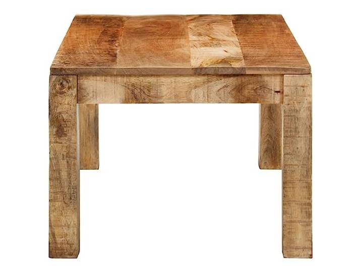 KTHLBRH Couchtisch 100 x 55 x 40 cm Massivholz Mangoholz Vintage-Design, robuste Platte, einzigartige Maserung, Montage erforderlich