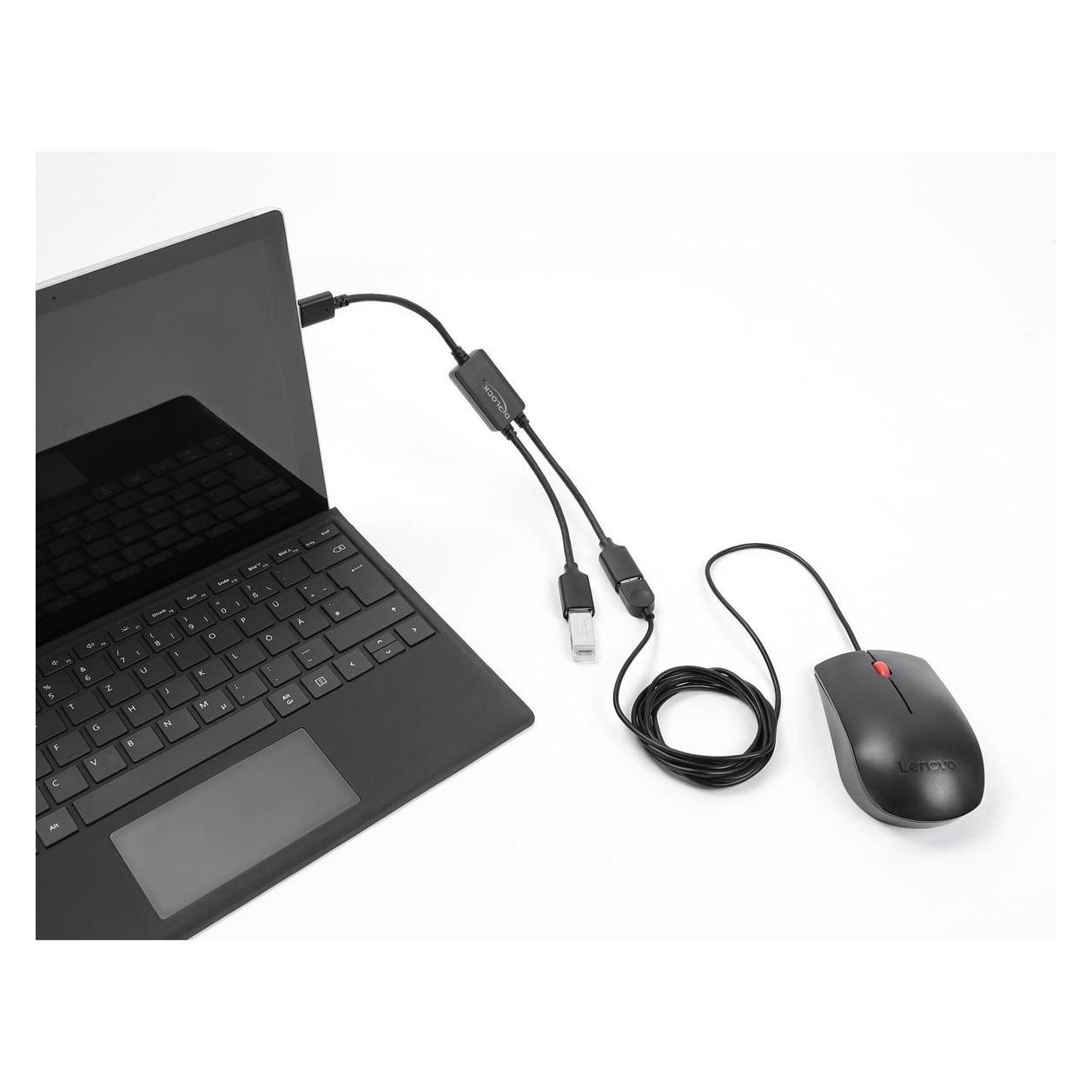 Delock 2 Port USB 5 Gbps Typ-A Kabel-Hub mit USB Typ-A Anschluss 25 cm (USB-A, 2 Ports) (64374)