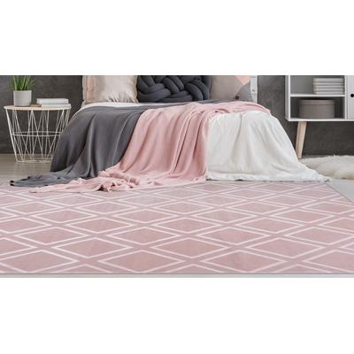 Läufer ARTE ESPINA "Monroe 200" Gr. 12, rosa, B:80cm H:7mm L:300cm, Kunstfaser, Teppiche, Läufer, besonders weich durch Microfaser