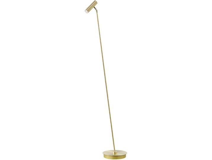 Leselampe Tom Messing matt Messing 600 lm Dimmbar H 140 cm - LED - Lichtfarbe: Extra warmweiss - LED Energiesparlampen