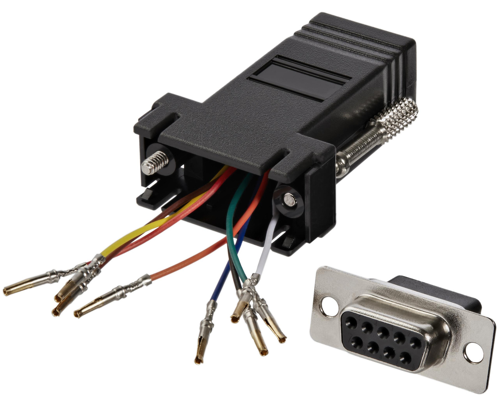 StarTech.com DB9 naar RJ45 modulaire seriële adapter - Man/Man - DB-9 vrouwelijk naar RJ-45 vrouwelijk
