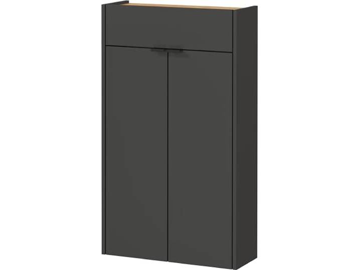 Germania Schuhschrank 1397-549 GW-Ameca, in Graphit/Eiche, geringe Tiefe, optimal für schmale Flure, 56 x 97 x 22 cm (BxHxT)