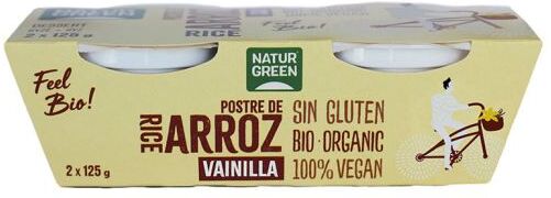 Naturgreen Postre Arroz Vainilla Bio 2X125g 250 gr